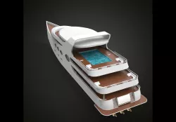 YACHT BOW AXE Low-poly 3D model