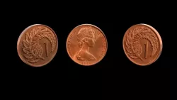 1 Cent NZ Low-poly 3D model