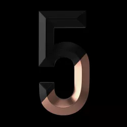 3D Graphic Number 5 3D model