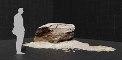 3d scanned rock - 026 Low-poly 3D model