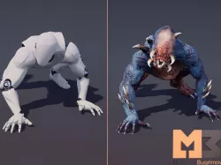 56 Animations For creatures UE4 3D model