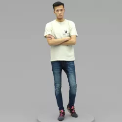 A Handsome Young Man with Arms Crossed  3D model