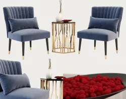 Agatha occasional chair 3D model