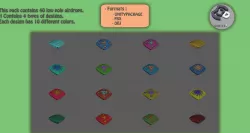 Airdrops parachute Low-poly 3D model