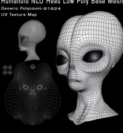 Alien Nlo head  3D model