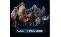 Alien Rhinoceros Low-poly 3D model