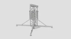 Aluminium tower truss Low-poly 3D model