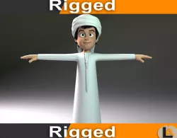 arabic boy 3D model