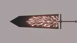 Asta Demon Sword Low-poly 3D model