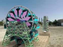 Automated three-dimensional garage 3D model