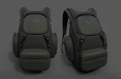 Backpack Camping Generic military human lugagge  Low-poly 3D model