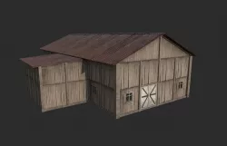 Barn Model Low-poly 3D model