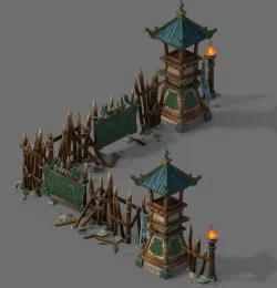 Barracks - Tower 3D model