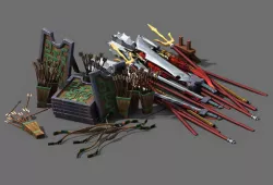 Barracks - weapons 3D model