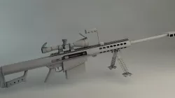 Barrett 3D Model Low-poly 3D model