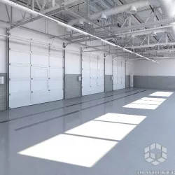 Base Car Service Interior 3D model