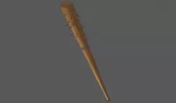 baseball bat and spiked bat 3D model