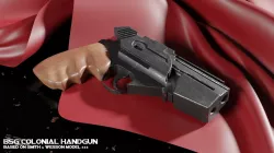 Battlestar Galactica Handgun Low-poly 3D model