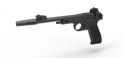 Blaster pistol CDEF from Star Wars 3D model