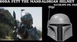 Boba Fett The Mandalorian Series Accurate Helmet STL 3D model