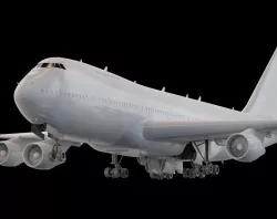 Boeing 747-400 Easy Custimization- C4d-Fbx-Maya-Obj Low-poly 3D model