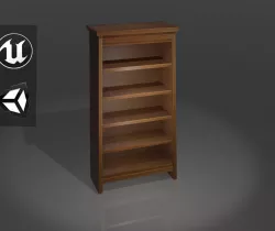 Book shelf Tower Low-poly 3D model
