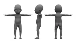 born baby 3d model 3D model