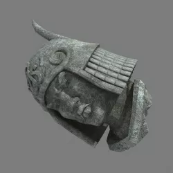Broken Soldier Statue - Stone Rubble 02 3D model