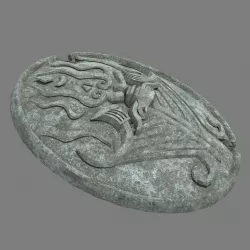 Broken Soldier Statue - Stone Rubble 04 3D model