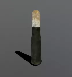Bullet from rifle Berdan 3D model