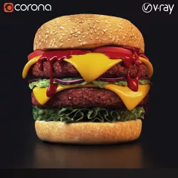 Burger 3D model