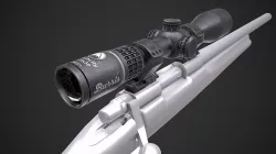 Burris Veracity Riflescope Low-poly 3D model