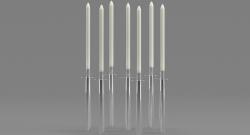 ▷ glow stick candelabra 3d models 【 STLFinder 】