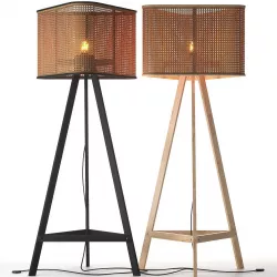 cane floor lamp 3D model