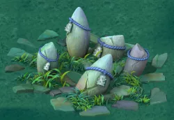 Cartoon Edition - Ancient Stone Stone Totem 3D model
