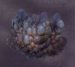Cartoon hell - hell hundred ghosts 3D model