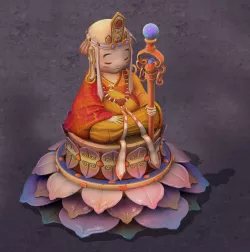 Cartoon hell - to the king of the Buddha 3D model