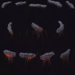 Cartoon hell - wail abyss - chains 3D model