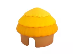 Cartoon Hut 3D model