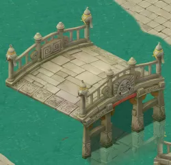 Cartoon version - stone bridge 3D model