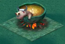 Cartoon version - Tauren oil pan bath 3D model