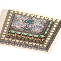 Ceiling in oriental style  Arabic ceiling set 3D model