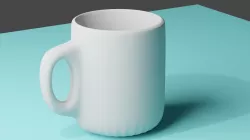 ceramic mug 3D model