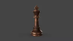 CHES-013 Chess King Low-poly 3D model