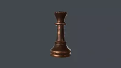 CHES-014 Chess Queen Low-poly 3D model