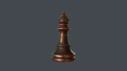 CHES-015 Chess Bishop Low-poly 3D model