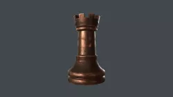 CHES-017 Chess Rook Low-poly 3D model