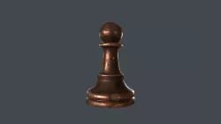 CHES-018 Chess Pawn Low-poly 3D model