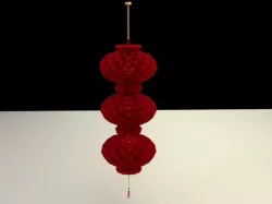 Chinese Honeycomb Red lantern 3D model