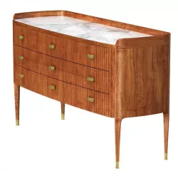 Cosmo Sideboard  Bespoke  Mahogany with Antique Brass Handles  3D model